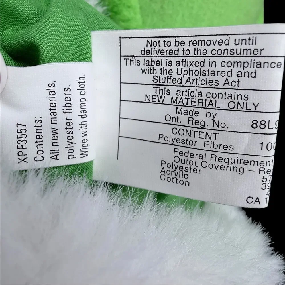 Vtg 1998 Hallmark Dr Seuss Grinch 3D Christmas Stocking Plush Head 22 in
